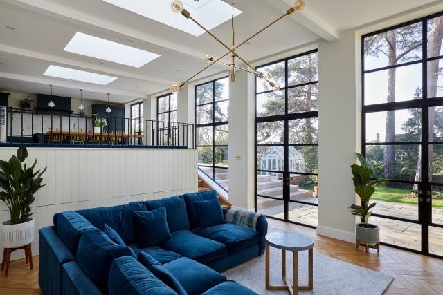 double height extension crittall doors